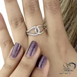 انگشتر نقره 925 عیار ایتالیا طرح گره کد 21297 - Image 2