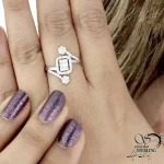 انگشتر جواهری امرال با نقره ایتالیا کد 21302 - Image 2