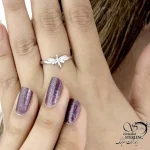 انگشتر نقره ایتالیا طرح کلاسیک کد 21307 - Image 2
