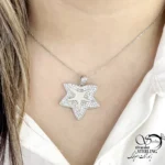 پلاک نقره ستاره با عیار925 کد 21341 - تصویر 2