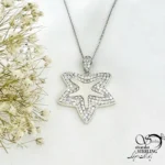 پلاک نقره ستاره با عیار925 کد 21341