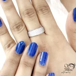 انگشتر نقره 925 عیار نگین کاری کد 20988 - Image 2