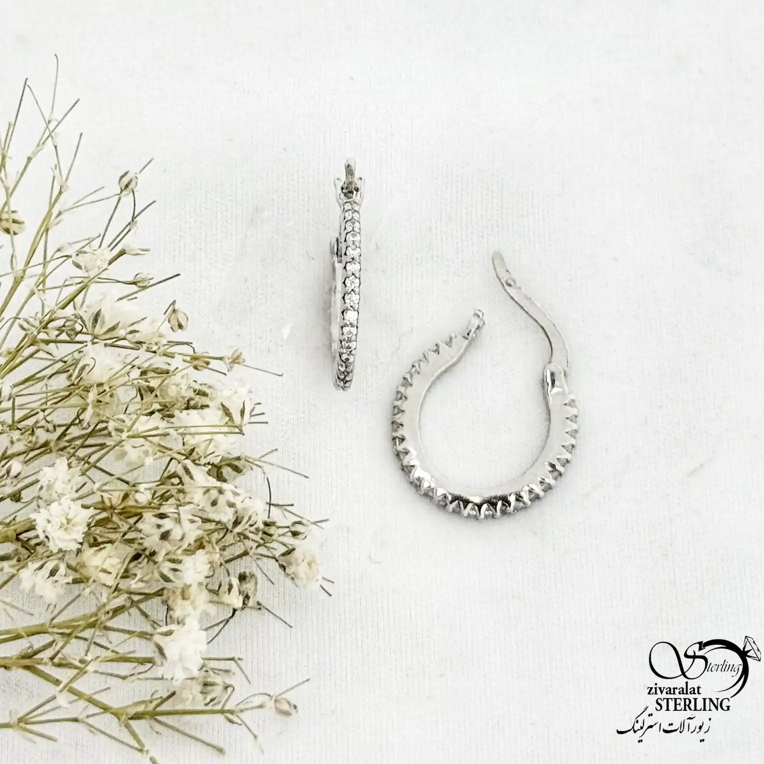 20991-n-3975.webp گوشواره نقره 925 عیار کد 20991 - Image 1