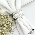 حلقه ست نقره ایتالیا با عیار 925 طرح مورب کد 21000