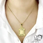 گردنبند مجلسی زنانه مشابه طلا کد 21063 - Image 2