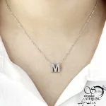 گردنبند استیل حرف M کد 21094 - Image 2