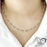 گردنبند کلاسیک طرح طلا مارک ژوپینگ کد 21102