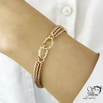دستبند زنجیری مشابه طلا برند ژوپینگ کد 21107 - Image 2