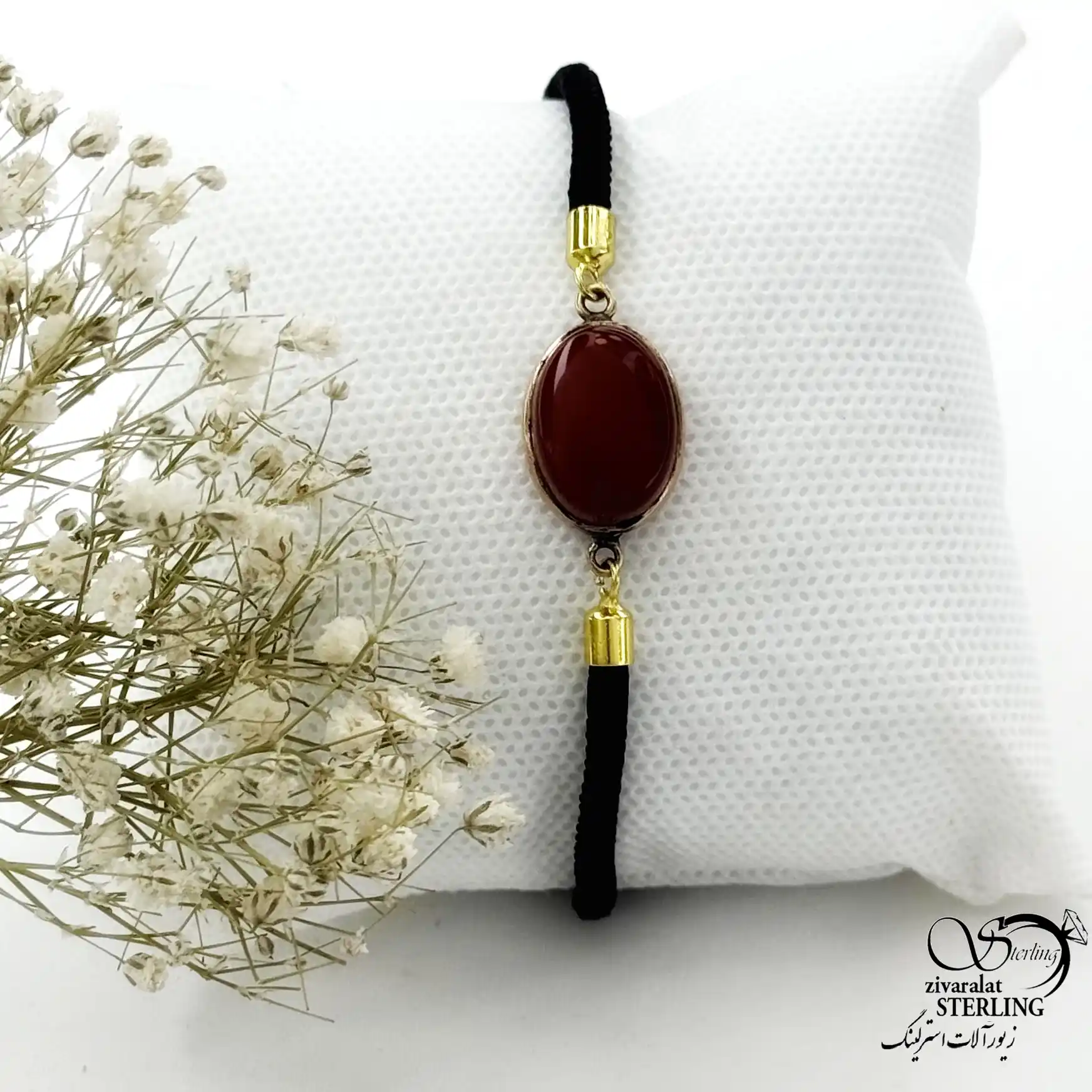 21112-250.webp دستبند بند آسانسوری سنگ عقیق کد 21112 - Image 1
