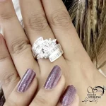 انگشتر نقره جواهری با عیار 925 کد 21359 - Image 2