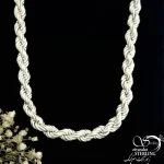 زنجیر (گردنبند) 925عیار مردانه مدل پیچی درشت کد 21370