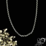 زنجیر حلقه تو حلقه مردانه نقره ساخت ایتالیا کد 21379