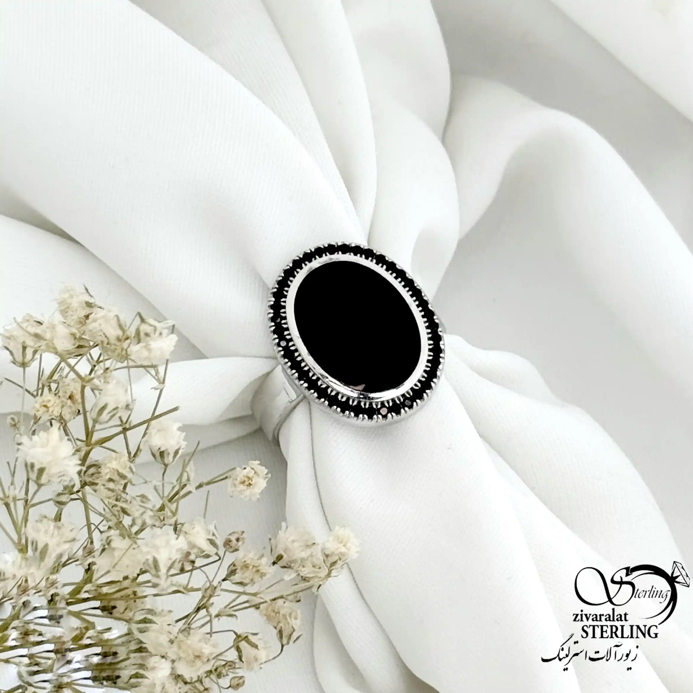 21429-n-11740-1.webp انگشتر نقره 925 عیار ایتالیا سنگ عقیق کد 21429 - Image 1