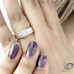 حلقه نگین دار زنانه نقره ساخت ایتالیا کد 21469 - Image 2