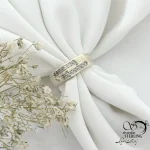 حلقه نگین دار زنانه نقره ساخت ایتالیا کد 21469