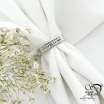 حلقه نقره نگین اتمی زنانه 925عیار کد 21474