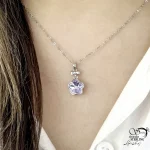 گردنبند سنگ سوارسکی یاسی نقره 925 ایتالیا کد 21501 - Image 2