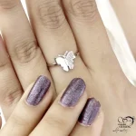 انگشتر مدل پروانه نقره 925 عیار کد 21520 - Image 2