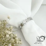 انگشتر نقره زنانه طرح ستاره و گل نگین دار کد 21522