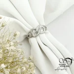 انگشتر زنانه 925 عیار طرح بینهایت کد 21528
