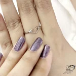 انگشتر عیار 925 مدل قلب کد 21531 - Image 2