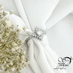 انگشتر مدل لوزی با نگین جواهری عیار 925 کد 21538