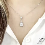 گردنبند امرال جواهری نقره 925 زنانه کد 21577 - Image 2
