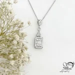 گردنبند امرال جواهری نقره 925 زنانه کد 21577