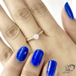 انگشتر ژوپینگ سولیتر (تک نگین) زنانه طرح طلا کد 21649