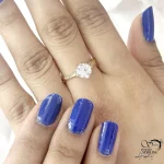 انگشتر زنانه برند طلاروس تک نگین (سولیتر) کد 21650