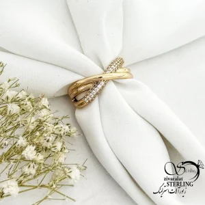 انگشتر ضرب دری برند ژوپینگ طرح طلا کد 21651
