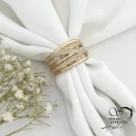 انگشتر طرح مدرن ژوپینگ با نگین اتمی کد 21652