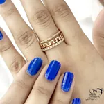 انگشتر ژوپینگ زنانه مدل 3لاین نگین دار کد 21653