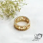 انگشتر ژوپینگ زنانه مدل 3لاین نگین دار کد 21653
