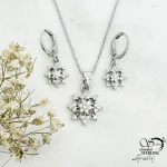 نیمست آویز طرح گل جواهری کد 21660