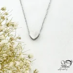 گردنبند قلب آینه ای مارک استیل کد 21675