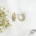 گوشواره کلیپسی طرح طلا برند ژوپینگ کد 21698