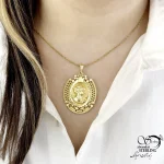 گردنبند زنانه الیزابت طرح طلا کد 21709 - Image 2
