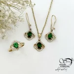 سرویس طلاروس طرح زمرد مجلسی کد 21720