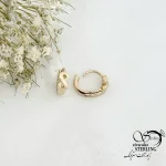 گوشواره ژوپینگ کلیپسی طرح بینهایت کد 21727