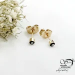 گوشواره میخی ظریف چشم نظر برند ژوپینگ کد 21728