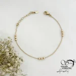 دستبند ژوپینگ گوی دار طرح طلا کد 21731