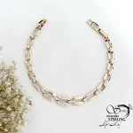 دستبند آینه ای مشابه طرح برند ژوپینگ کد 21736