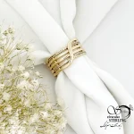 انگشتر طرح ضرب دری برند ژوپینگ مشابه طلا کد 21741