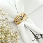 انگشتر مدرن مارک ژوپینگ با روکش آب طلا کد 21742