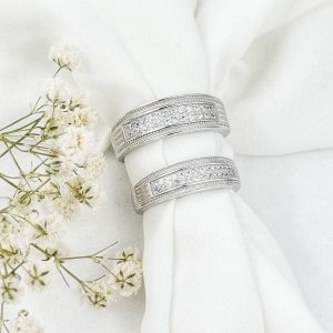 حلقه ست نقره ایتالیا عیار925 کد 16287