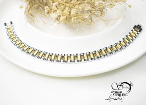 دستبند استیل رولکس مردانه کد 5532
