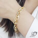 دستبند زنانه طرح طلا مدل حلقه ای با کد 13314