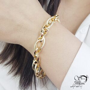 دستبند زنانه طرح طلا مدل حلقه ای با کد 13314