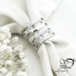 حلقه زنانه نقره کلاسیک عیار925 کد 15315